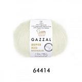 Пряжа Super Kid Mohair (64414 -белый) (6шт) 47% мохер/31% шерсть/22% полиамид, 237м/25г
