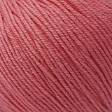 Пряжа Baby Cotton 25 (3418- коралл) (10шт) 50% хлопок,50% акрил, 82 м/25г