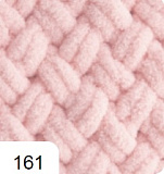 Пряжа Puffy 161- пудра 100% Микрополиэстр 100г/9,2м (5шт)