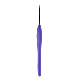 24R25X Крючок для вязания 2,5мм*14см с резиновой ручкой Hobby&Pro