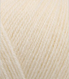 Lana gold 800 цв.001 -кремовый (5шт) 49% шерсть/51% акрил/ 100 гр. /730 м