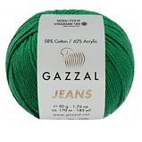 JEANS (1146 изумруд) (10шт) 170 м/50г, 58% хлопок/42% акрил
