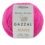 JEANS (1149 ярк.розовый) (10шт) 170 м/50г, 58% хлопок/42% акрил