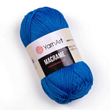 Пряжа Macrame (139 синий) (6шт) 100% ПЭ, 90г/130м