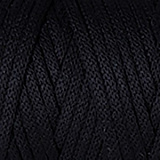 Пряжа Macrame Cord 5мм (750 черный) (2шт) 60% хлопок/40% вискоза, 500г/85м