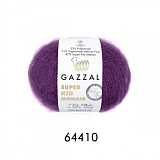 Пряжа Super Kid Mohair (64410 -фиолетовый) (6шт) 47% мохер/31% шерсть/22% полиамид, 237м/25г