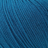 Пряжа Baby Cotton 25 (3428- т.бирюза) (10шт) 50% хлопок,50% акрил, 82 м/25г