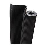7411 Гофрированный картон 1 рулон 50*70см (90 черный) Folia Мастери Сама Пенза