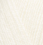 Sekerim bebe цв.62- молочный (5шт) 100%-акрил 100г/320м