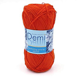 Пряжа Demi 105- Оранжевый (10шт) (250м/50г,100% мерсеризованный хлопок)