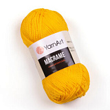 Пряжа Macrame (142 желтый) (6шт) 100% ПЭ, 90г/130м