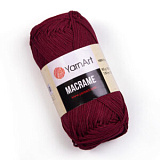 Пряжа Macrame (145 бордо) (6шт) 100% ПЭ, 90г/130м