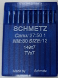 Иглы для плоск.шов. 149X7 №70 (Size 12) 10шт,Schmetz