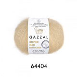 Пряжа Super Kid Mohair (64404 -топл.молоко) (6шт) 47% мохер/31% шерсть/22% полиамид, 237м/25г