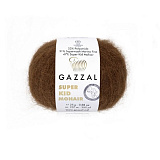 Пряжа Super Kid Mohair (64400 -каштан) (6шт) 47% мохер/31% шерсть/22% полиамид, 237м/25г