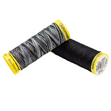 Набор шв. нитей (Deco Stitch 70, 70м) 2шт/наб. (000 черный/9921 мультиколор) Гутерман