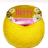 Пряжа Betty 12- Желтый (10шт) (125м/50г,100% египетский хлопок)