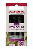 Иглы ручные Aurora особо острые №5/10 ,20 шт  AU-214