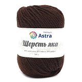 Пряжа 'Шерсть яка' (11 горьк.шоколад) (2шт) 100гр.120м (25% шерсть яка, 50% шерсть, 25% фибра)