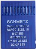 Иглы для оверлока В-27 SES №70 для трикот. 10шт. "Schmetz"