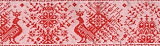 9367 Лента 65мм*12,5м(красный) 'Слав.орн.Оберег ' С3776Г17