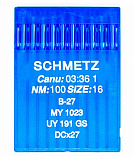 Иглы для оверлока В-27 №100, 10шт. "Schmetz"