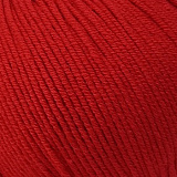 Пряжа Baby Cotton 25 (3443- красный) (10шт) 50% хлопок,50% акрил, 82 м/25г