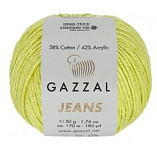 JEANS (1126 зелен.горошек) (10шт) 170 м/50г, 58% хлопок/42% акрил