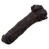 Резинка плетельная 10мм*10м черная уплотненная (10мот)