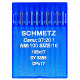 Иглы для плоск.шов. №100 DPх17(135х17),10шт. "Schmetz"