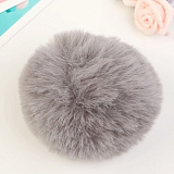 Помпон 10см иск.мех, цвет голубо-серый