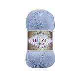 Diva (5шт) цв.350- голубой 100% микрофибра акрил /100г/350м