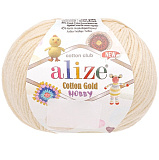 Cotton Gold Hobby цв.01-молочный (10шт) 55% хлопок - 45% акрил 50г/165м