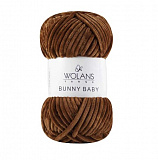 Пряжа Bunny Baby Wolans (40 коричневый) (5шт) 120м/100г 100%Super-Soft П/Э